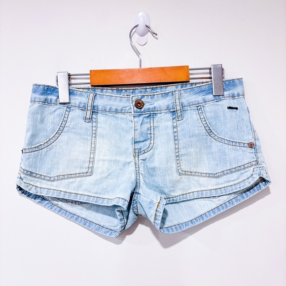 BILLABONG Vintage Y2K Mini low rise denim shorts - Picture 1 of 5